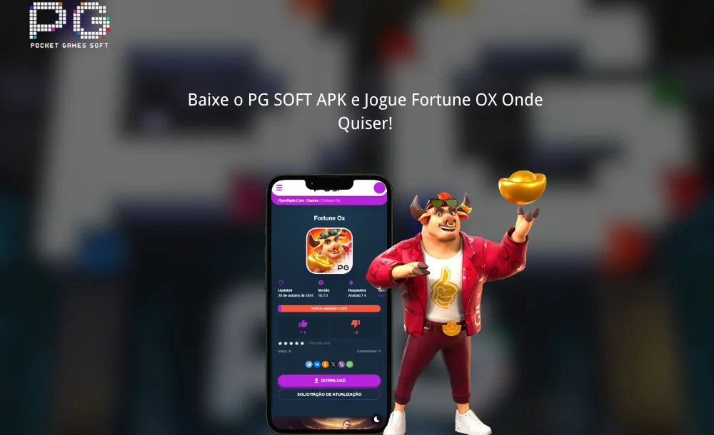 Baixe o PG SOFT APK e Jogue Fortune OX Onde Quiser!