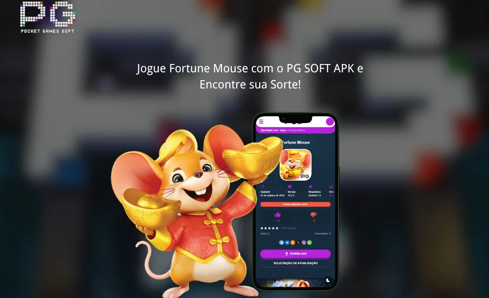 Jogue Fortune Mouse com o PG SOFT APK e Encontre sua Sorte!